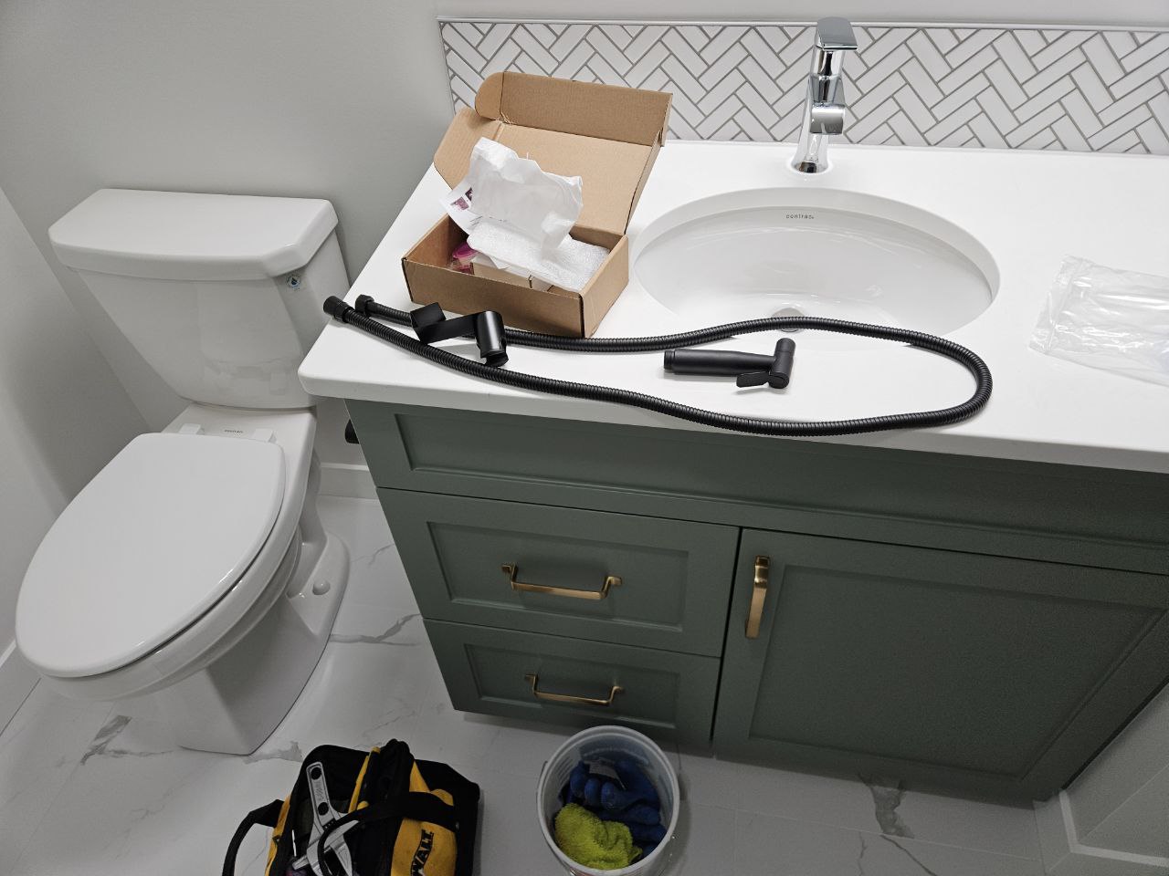 Professional bidet installation in Calgary